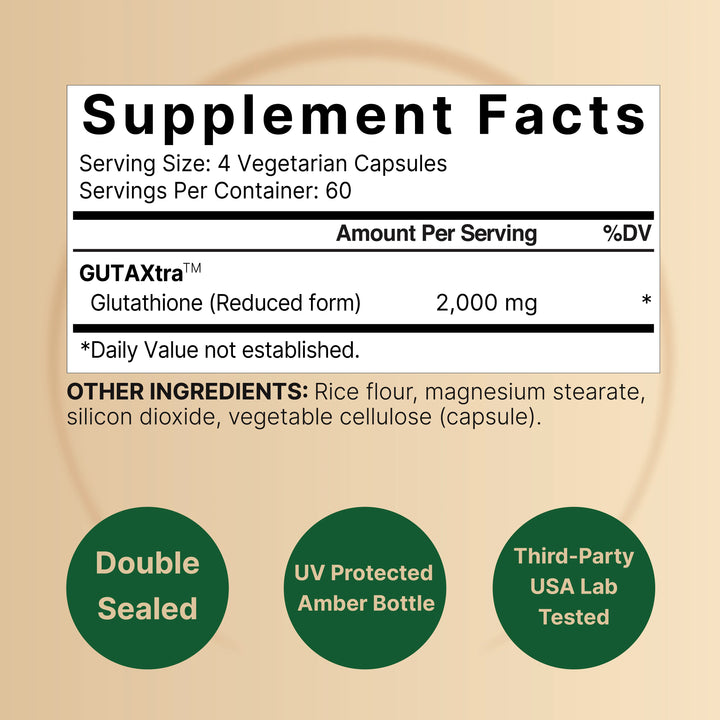 naturebell glutathione 2000 mg - 240 Veggie Capsules | نيتشر بيل كبسولات الجلوتاتيون2000 مغ - 240 كبسولة