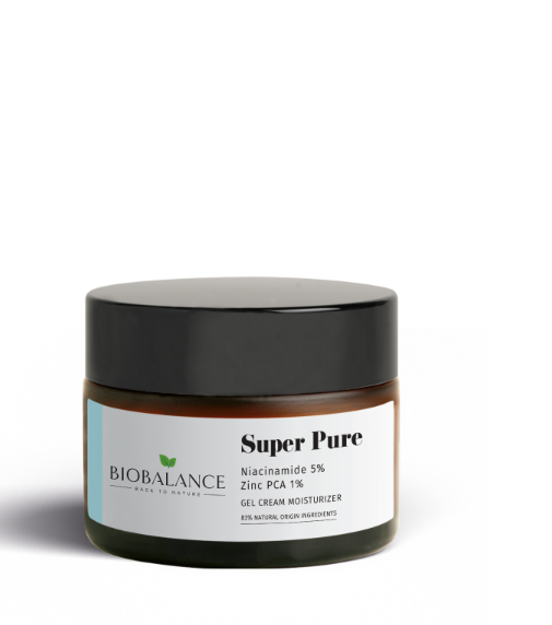 Bio Balance Super Pure Purifying Cream-Gel With Niacinamide 5% + Zinc Pca 1% For Oily Or Mixed Skin - 50ml | بايو بالانس كريم للبشرة الدهنية و المختلطة نياسيناميد ٥٪ + زنك ١٪ - 50 مل