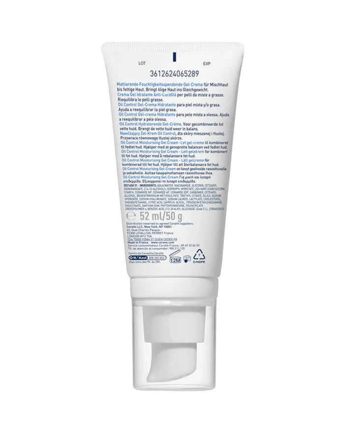 CeraVe Oil Control Moisturising Gel-Cream for Oily Skin - 52ml | سيرافي مرطب جيل كريم للبشرة الدهنية - 52 مل