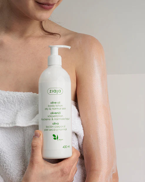 ziaja Olive Oil Body Lotion Dry Normal Skin - 400ml | جايا لوشن للجسم بخلاصة زيت الزيتون للبشرة العادية والجافة - 400 مل