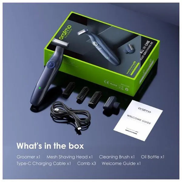 Oraimo Smart Grooming Kit All-in-one Grooming Kit | اورايمو ماكينة حلاقة سمارت