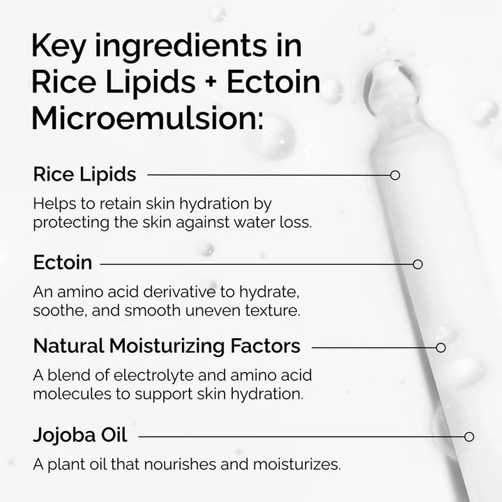 The Ordinary Rice Lipids + Ectoin Microemulsion - 120ml | ذا أورديناري سيروم لترطيب و ترميم البشرة - 120مل