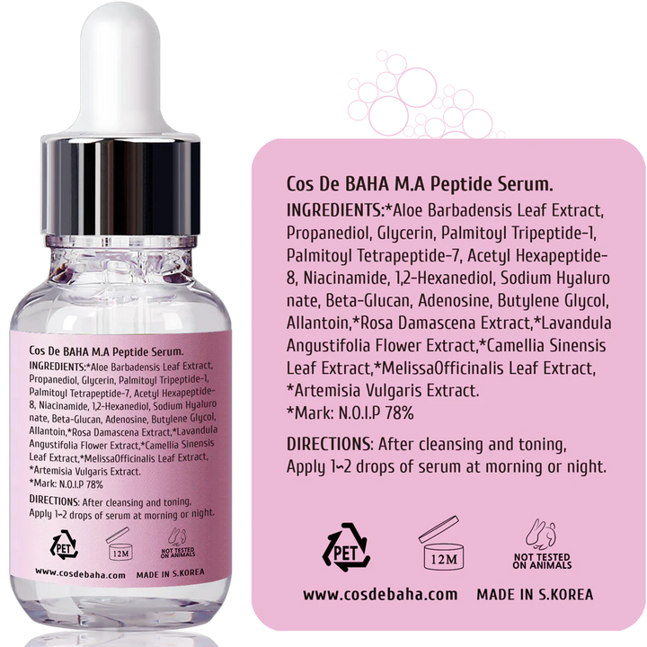Cos de BAHA M.a Peptide Serum - 30ml | كوز دي باها سيروم الببتيدات- 30مل