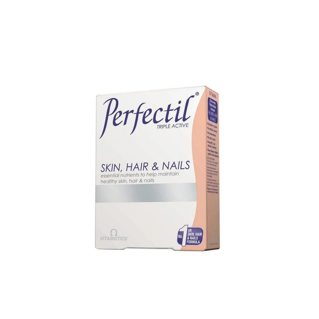 Vitabiotics Perfectil Original Tablets Pack of 30 Skin Hair Nails | حبوب بيرفكتيل الأصلية عبوة 30 للجلد والشعر والأظافر