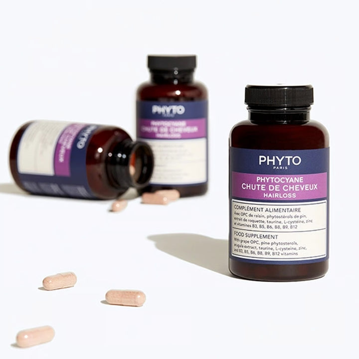 PHYTO Cyane Complement Alimentaire Anti-Hair Loss Food Supplement - 84 Capsules | مكمل غذائي فيتوسيان المضاد لتساقط الشعر – 84 كبسولة