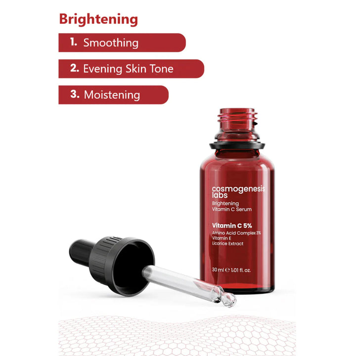 cosmogenesis labs Brightening Vitamin C Serum 5% - 30ml | سيروم فيتامين سي المضيء 5%  كوزموجينيسيس لابز – 30 مل