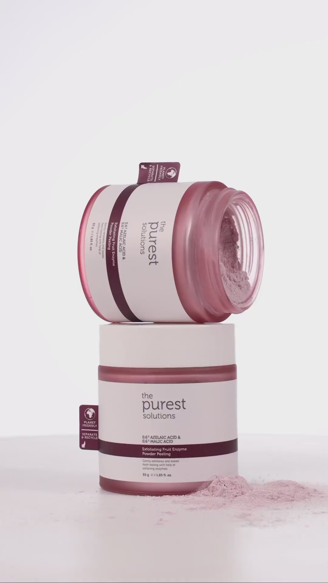 The Purest Solutions Exfoliating Fruit Enzyme Powder Peeling - 55g | ذا بيورست مقشر أحماض الفواكه - 55 غرام