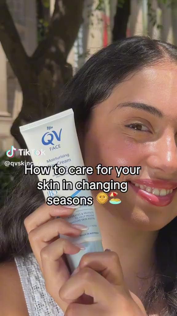 QV Moisturizing Face Cream SPF 30 - 75g |  كيو في كريم مرطب مع حماية من اشعة الشمس spf30 - 75 غرام