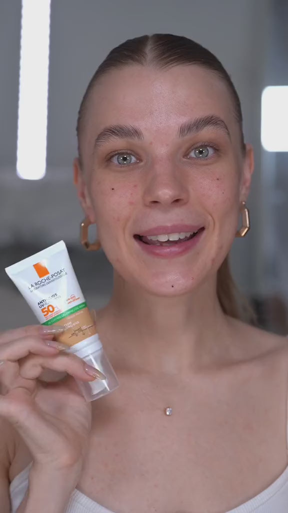 La Roche-Posay Anthelios Oil Control Gel Cream Dry Touch Tinted Sunscreen SPF 50 - 50ml | لاروش بوزيه كريم واقي شمسي مع لون بعامل حماية 50 - 50 مل