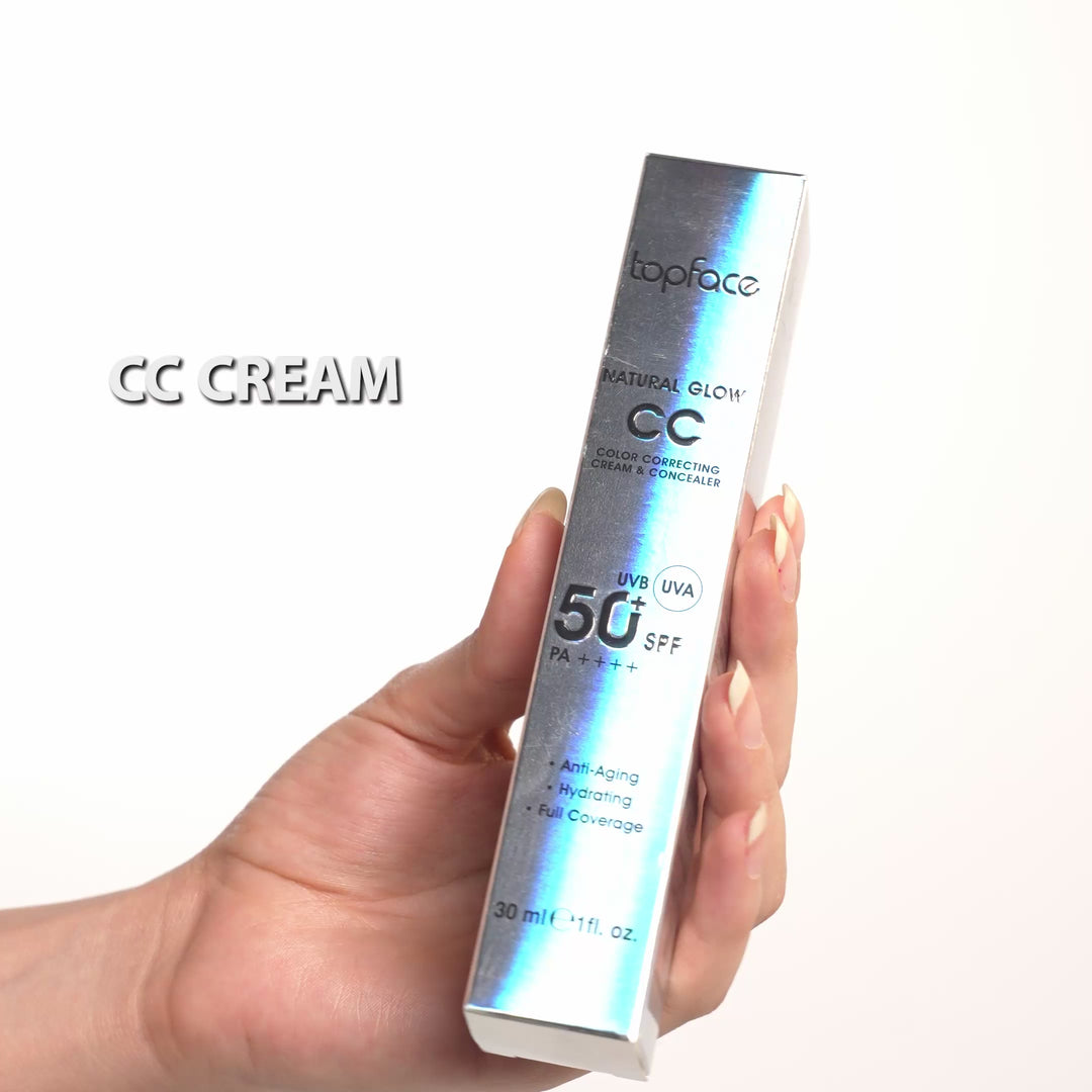 TOPFACE NATURAL GLOW CC CREAM & CONCEALER - 30ml | توب فيس كريم سي سي و كونسيلر - 30 مل