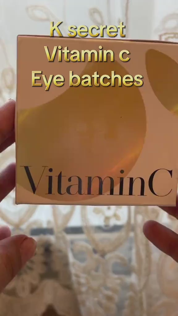 K-SECRET Extra Illuminating Eye Gel Patches VITAMIN C Pcs 60 - 102g | كي سيكريت ماسك جل تحت العين بالفيتامين سي - 60 قطعة 102 غ