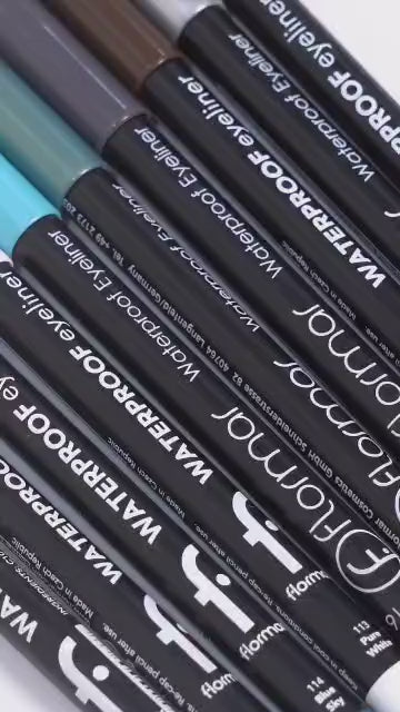 Flormar Waterproof Eye Liner No.113 Pure White | فلورمار  اي لاينر مقاوم للماء - 113 - ابيض