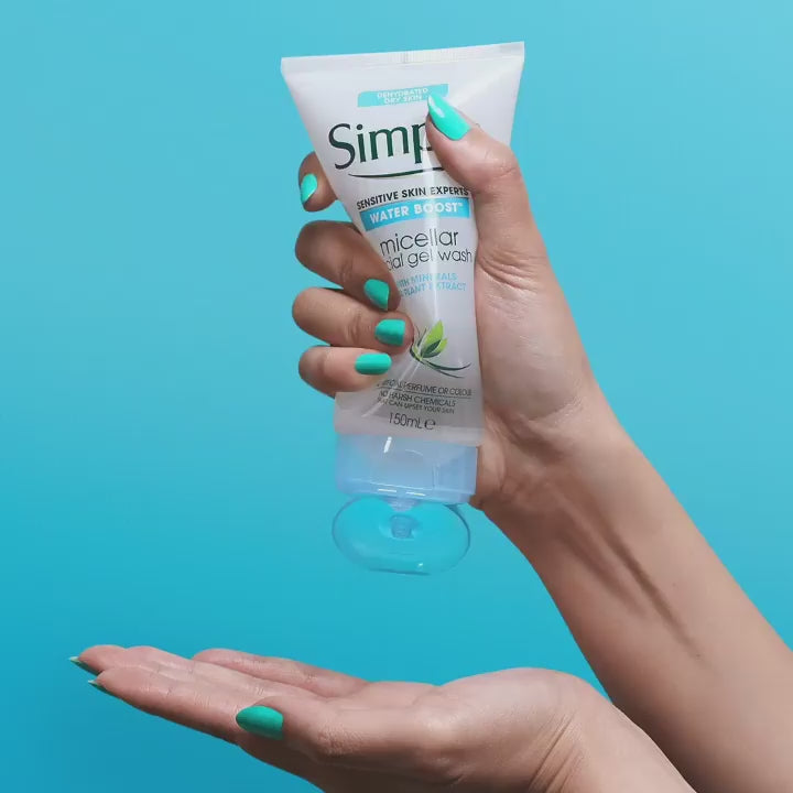 Simple Water Boost Micellar Facial Gel Wash - 150ml | سمبل غسول ميسلير جيل - 150 مل