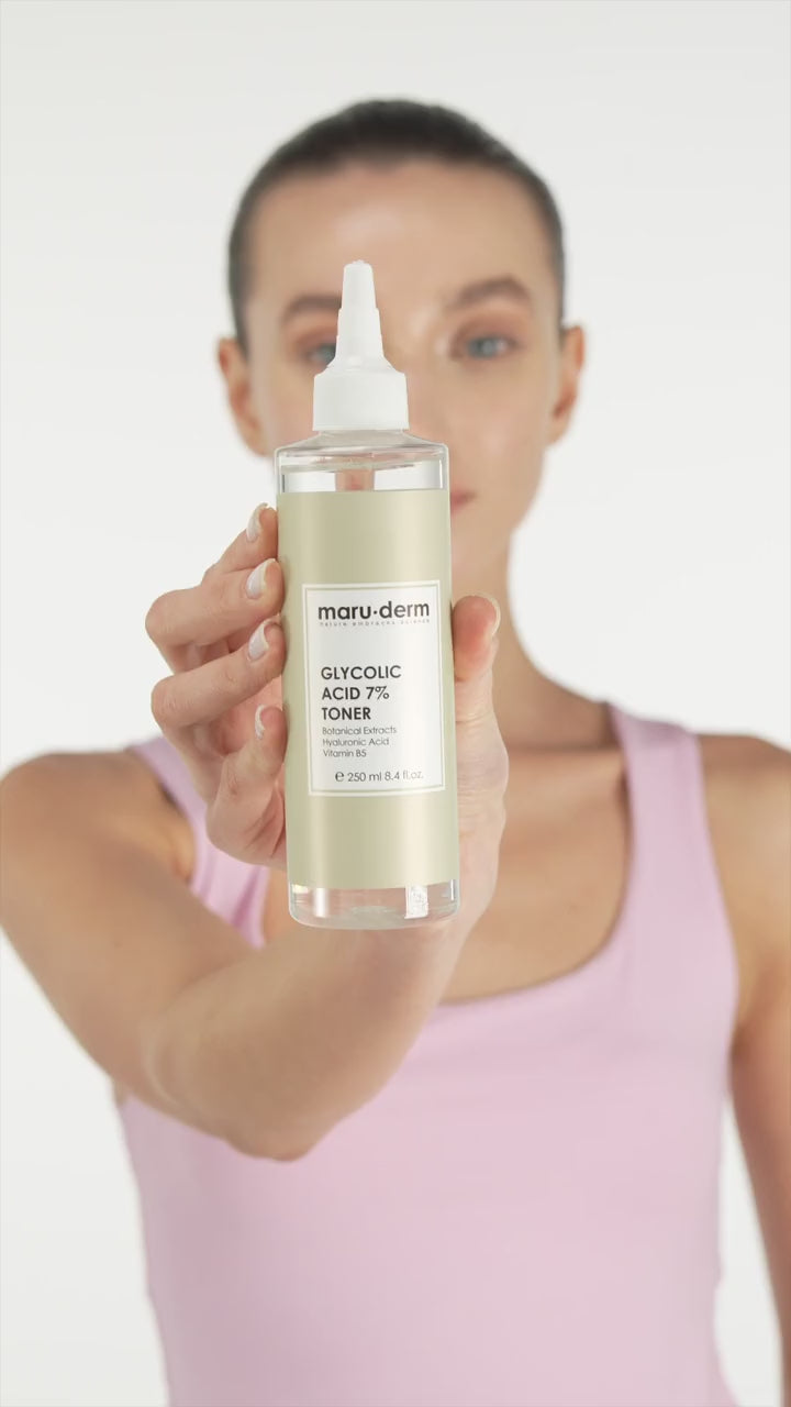 maru.derm Glycolic Acid %7 Face Toner - 250ml | مارو.ديرم تونر الجليكوليك اسيد 7% - 250 مل