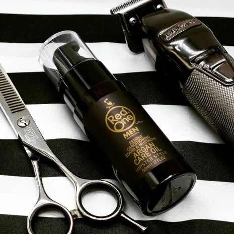 Red One Conditioning Beard & Mustache Argan Oil - 50ml | ريد ون زيت الأرغان للعناية باللحية والشوارب للرجال - 50مل