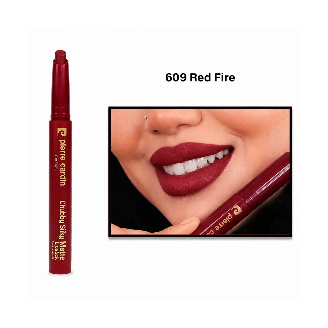 Pierre Cardin chubby silky matte lipstick - 1.20g | بيير كاردان أحمر شفاه - 1.2 غرام