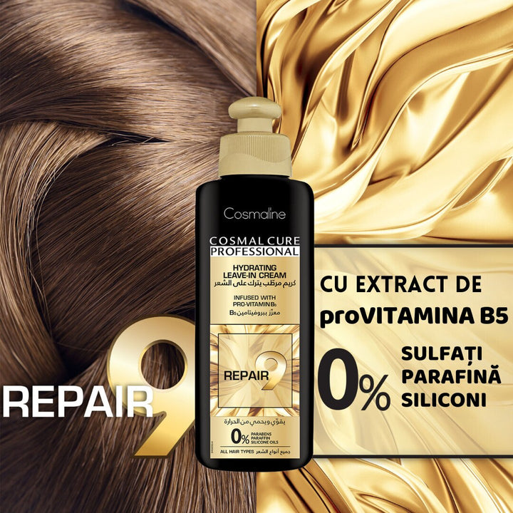 Cosmaline Cure Professional Hydrating Leave-In Cream - 250ml | كوزمالين كريم ترطيب احترافي من كوزمالين كيور - 250 مل