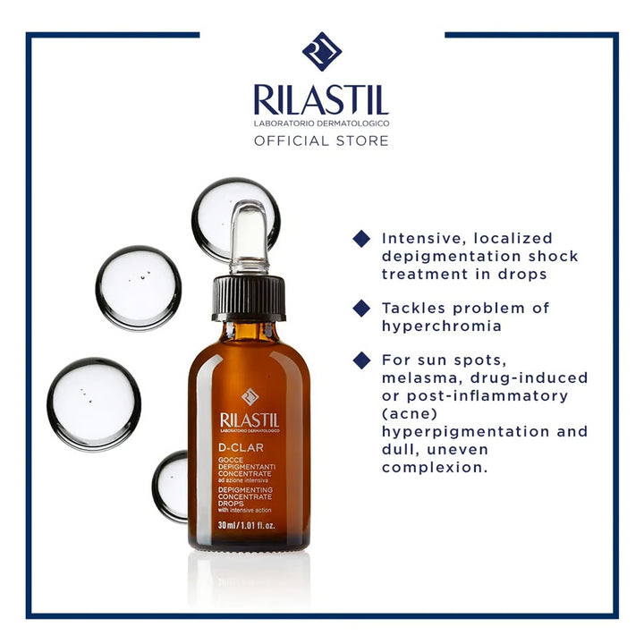 Rilastil D-Clar Depigmenting Concentrate Drops Anti-stain Treatment - 30ml | ريلاستيل د-كلير سيروم مفتح - 30مل