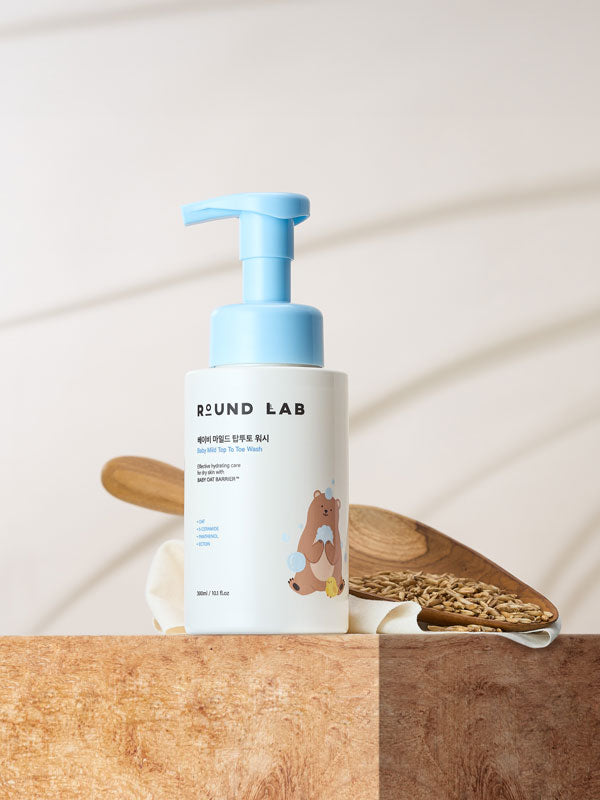 ROUND LAB BABY MILD TOP TO TOE WASH - 300ml | راوند لاب غسول يدوي فوم - 300مل #2