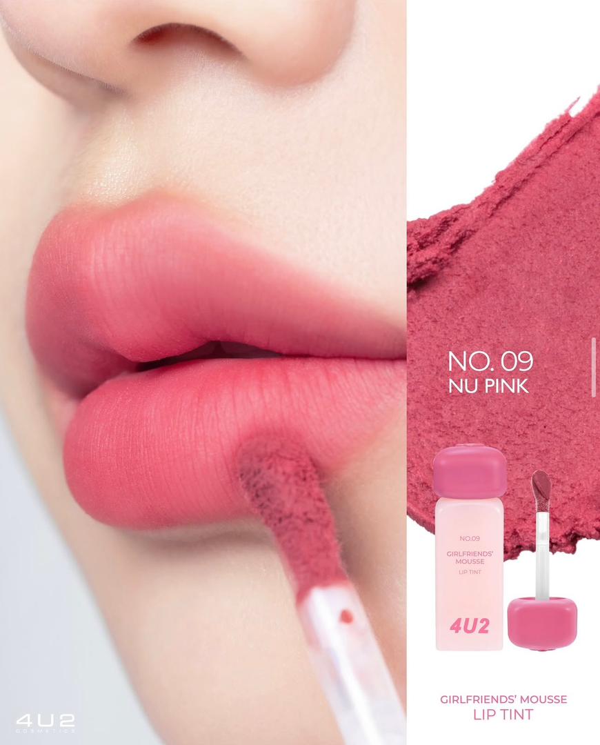 4U2 GIRLFRIENDS' MOUSSE LIP TINT - 3g | أحمر شفاه موس – 3 جم