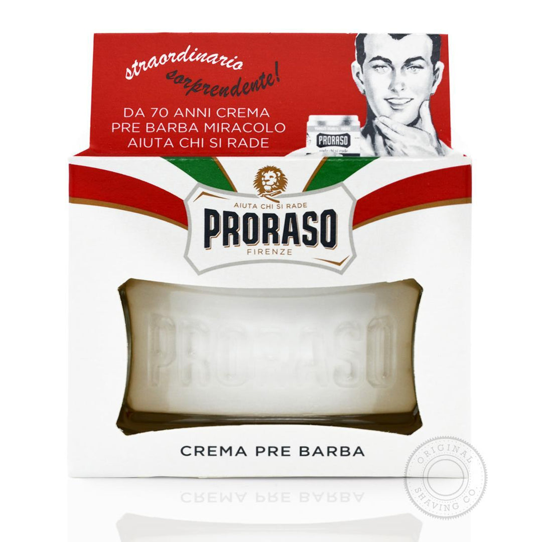 PRORASO Pre Shave Cream white with oatmeal for sensitive skin - 100ml | بروراسو كريم ما قبل الحلاقة - 100مل #1