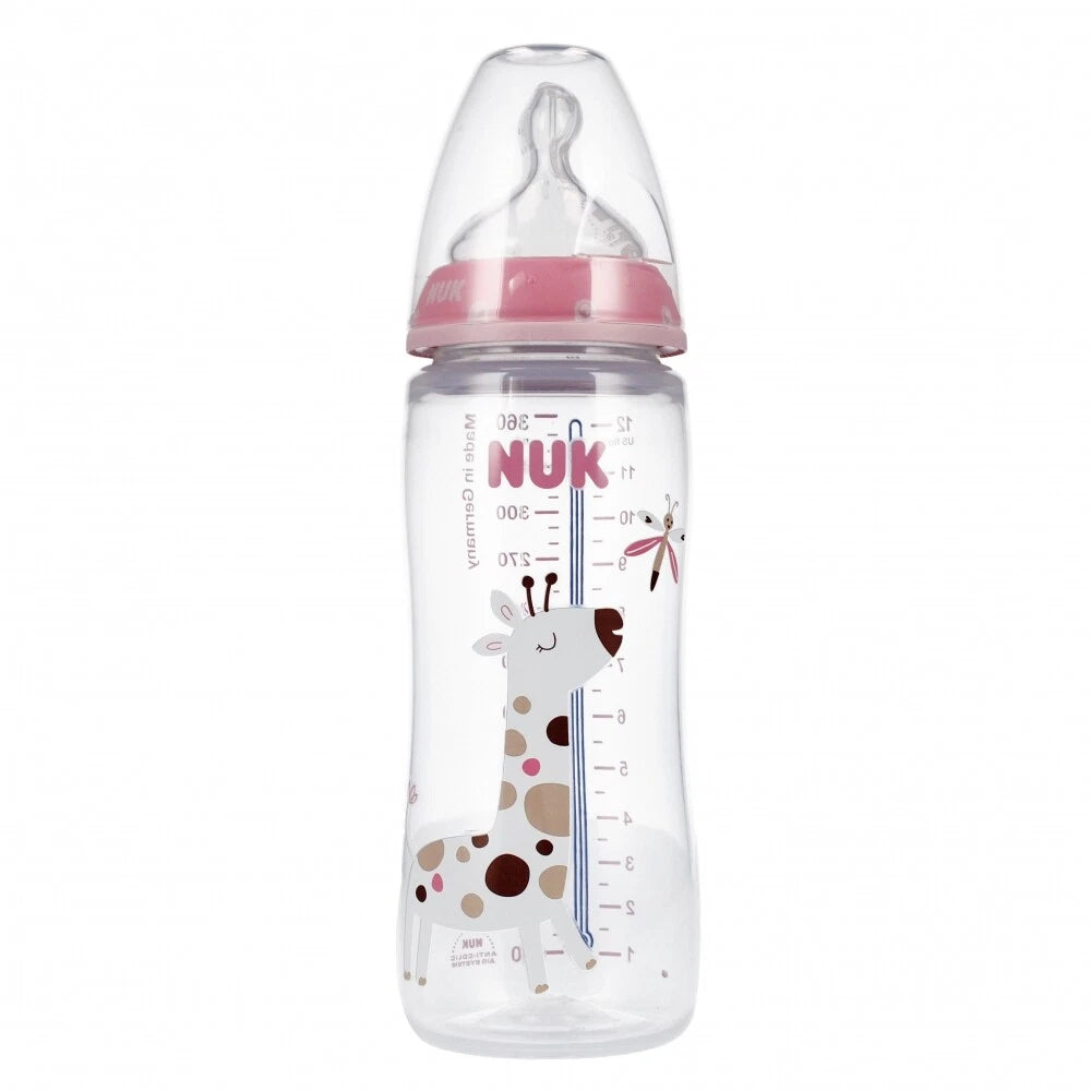 Nuk  No Colic First Choice Plus 6-18m - 360ml | نوك رضاعة للاطفال بعمر 6 -8 اشهر - 360 مل