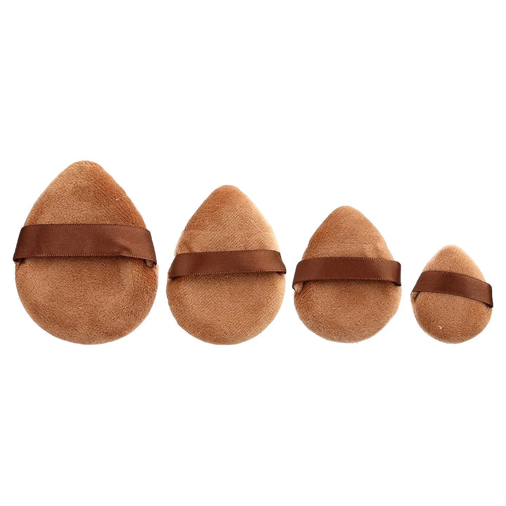 J. Cat Assorted Brown Puffs, BR58, 4 Count Br58 | جي كات مجموعة اسفنجة مكياج 4 قطع