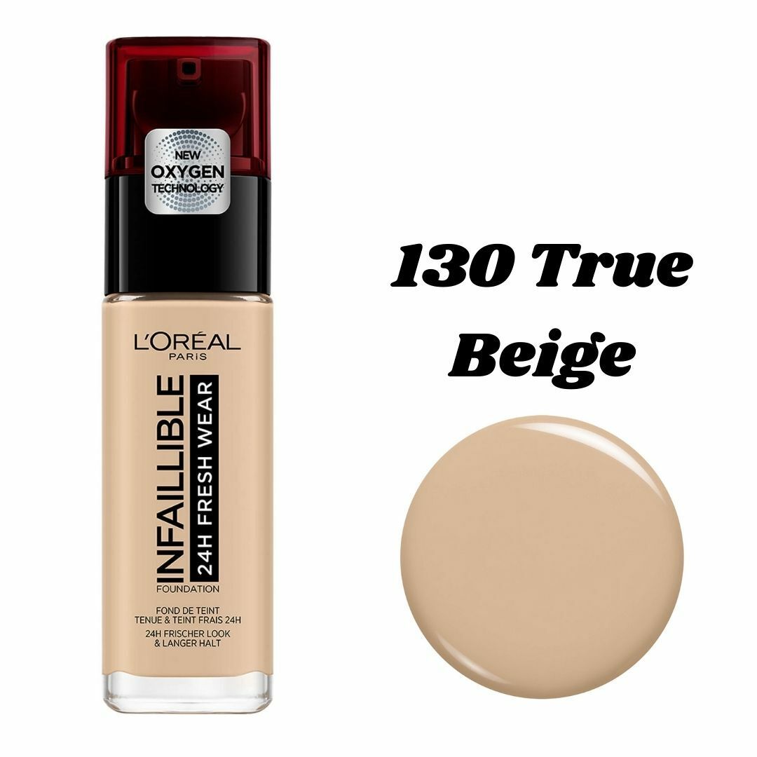 L’Oreal Infaillible 32H Fresh Wear Foundation - 30ML | لوريال كريم أساس ضد الماء لمدة 32 ساعة - 30 مل