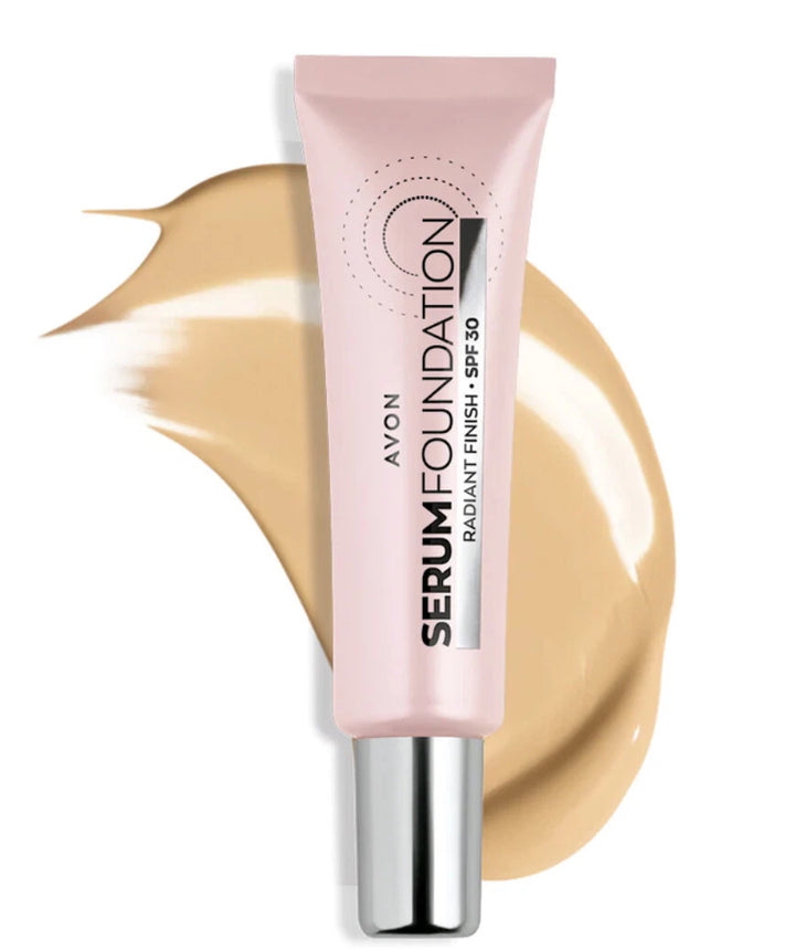 AVON Serum Foundation Radiant Finish Spf 30 - 30ml |أفون كريم أساس سيروم بلمسة مضيئة مع واقي شمس SPF 30 - 30 مل