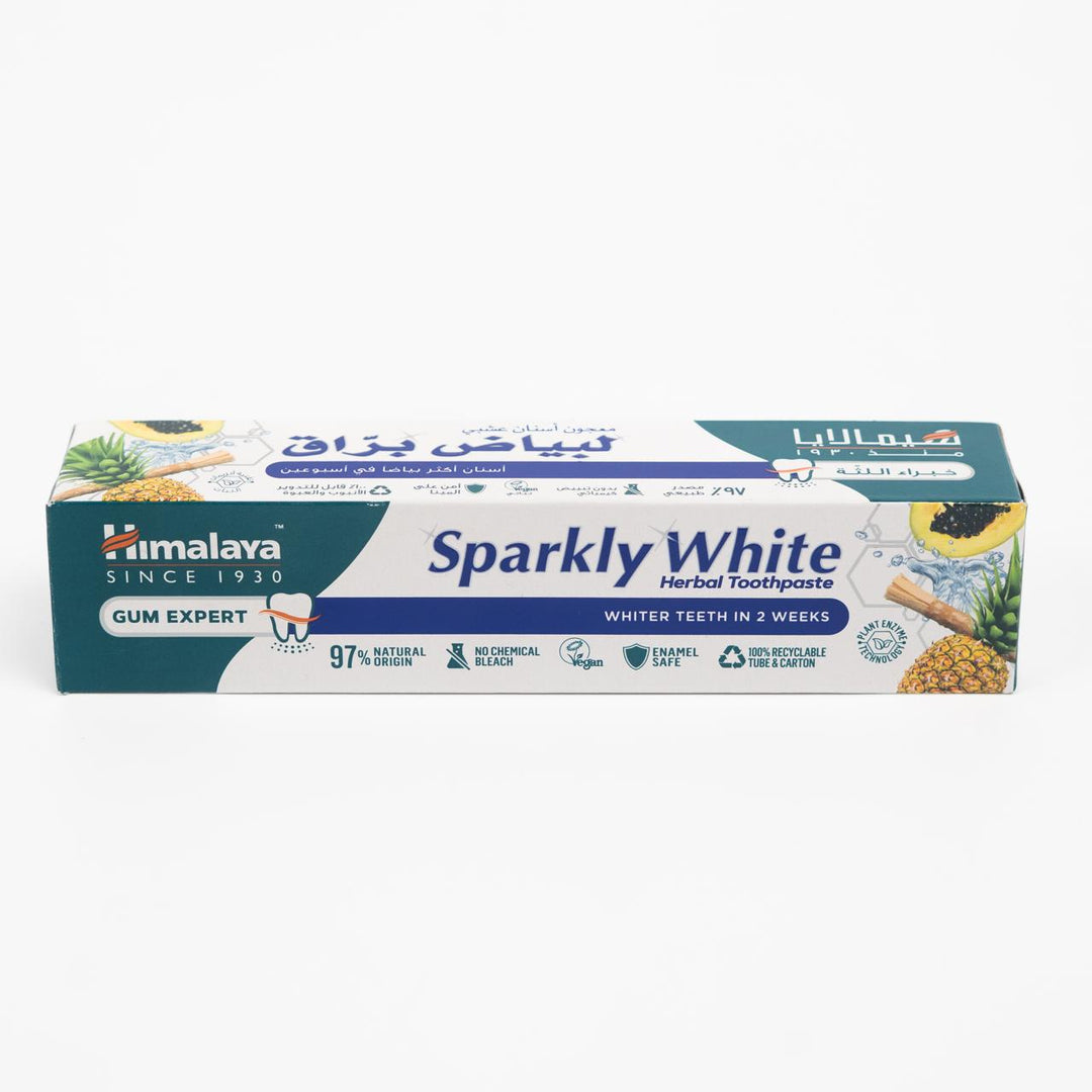 himalaya Sparkly White Herbal Toothpaste - 100g | هيمالايا معجون اسنان مبيض - 100 غ