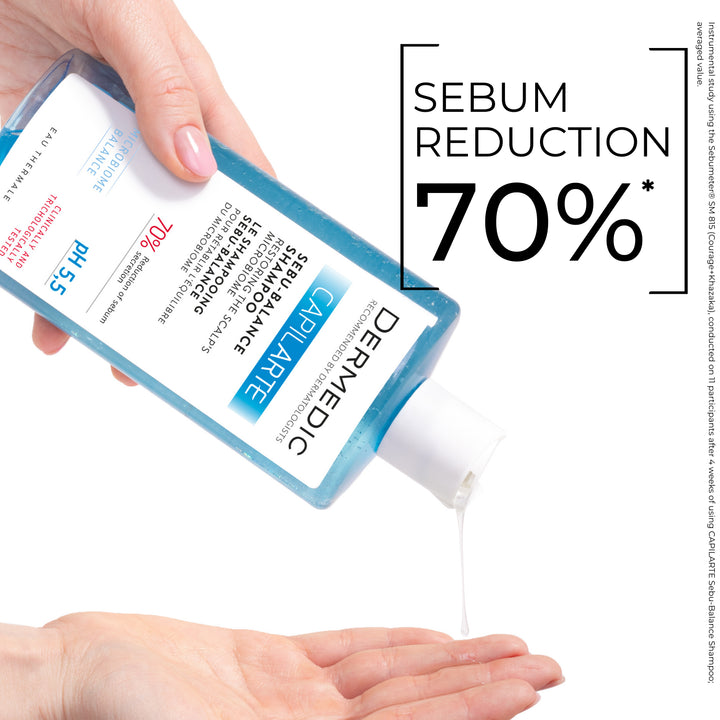 DERMEDIC Sebu-Balance Shampoo restoring the scalp microbiome - 300ml | ديرمديك شامبو معالج للفروة الدهنية ومضاد للتساقط -300  مل