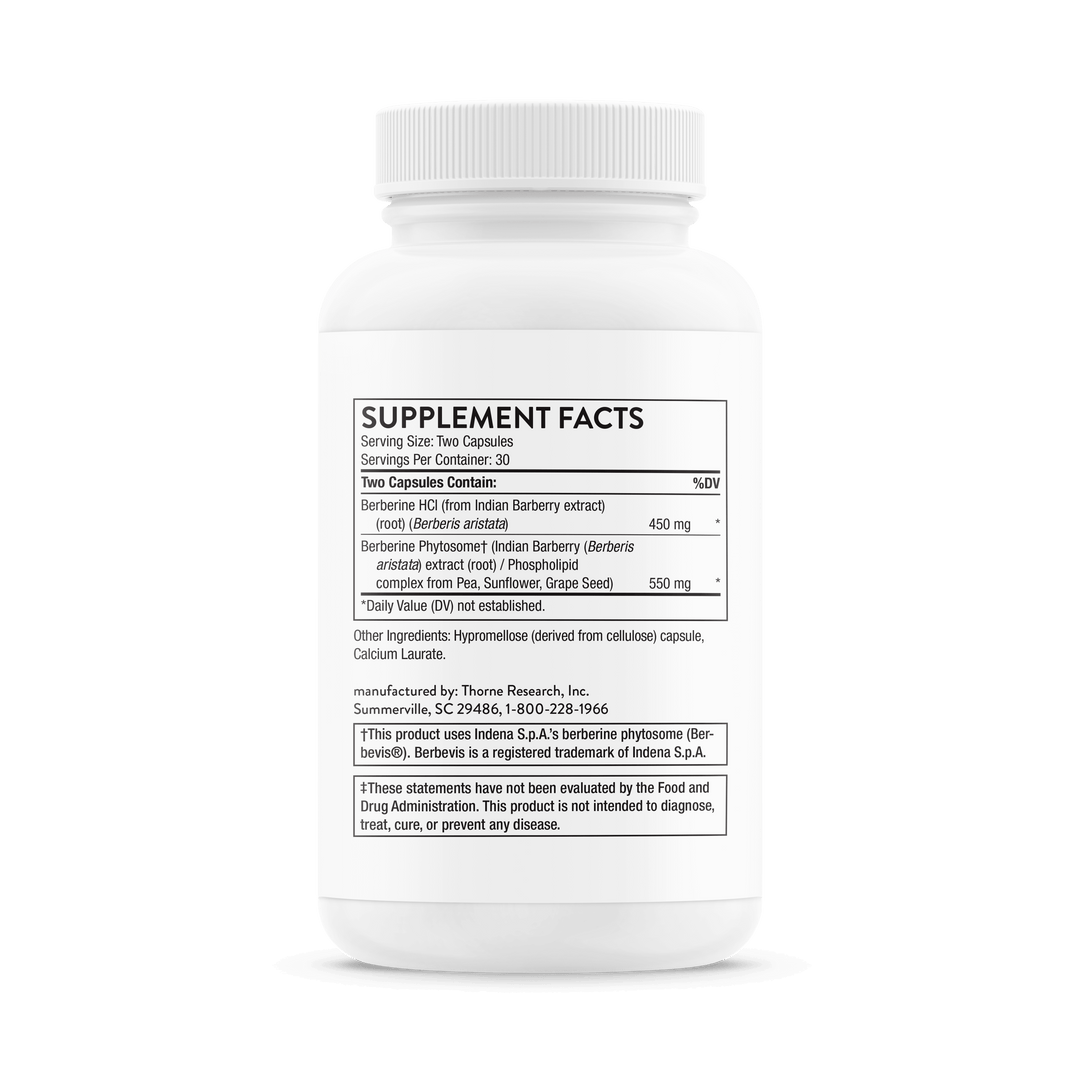 THORNE Berberine 200 mg - 60 Capsules | ثورن بيربرين 200 ملغ - 60 كبسولة