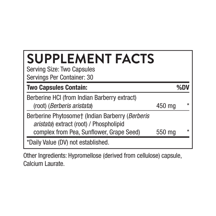 THORNE Berberine 200 mg - 60 Capsules | ثورن بيربرين 200 ملغ - 60 كبسولة