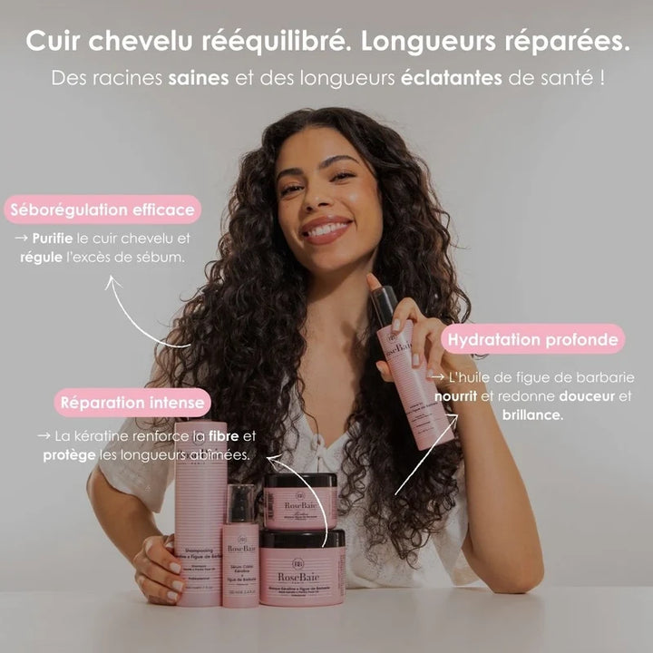 RoseBaie Professional Keratin x Prickly Pear Shampoo - 500ml | روزباي  - 500مل شامبو بزيت التين الشوكي