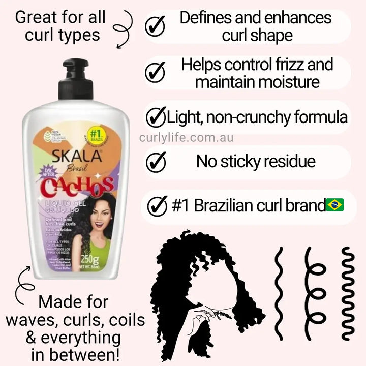 Skala Cachos Gel Líquido - 250g | سكالا جيل لتصفيف الشعر الكيرلي  - 250 غرام