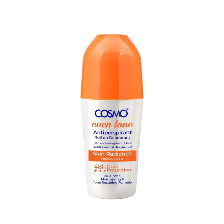 COSMO COSMETICS  Even Tone Roll-On Deodorant - 50ml | كوزمو كوزمتكس مزيل عرق رول أون لتوحيد اللون - 50 مل