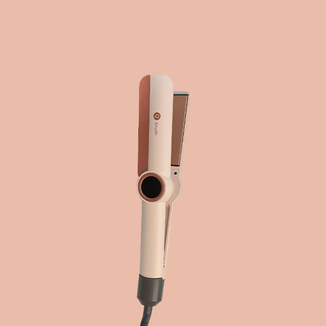Q brush 2N1 hair straightener and hair dryer | كيو برش مكواة شعر احترافية 2 في 1