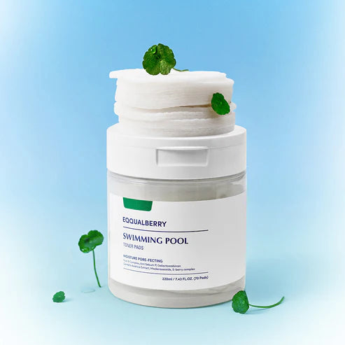 EQQUALBERRY Swimming Pool Toner Pads - 220ml | ايكوال بيري وسادات قطنية تونر - 220 مل