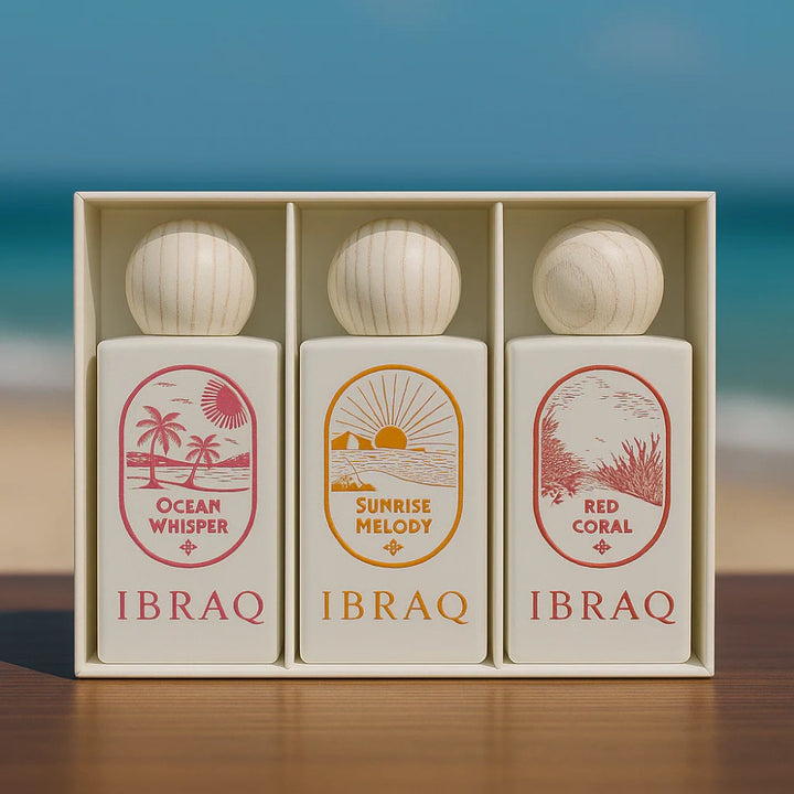 IBRAQ Ibrahim Al-Qurashi Summer Ocean Collection 3 x 10 mL |  3 × 10 مجموعة  ابراق سمر اوشن للنساء