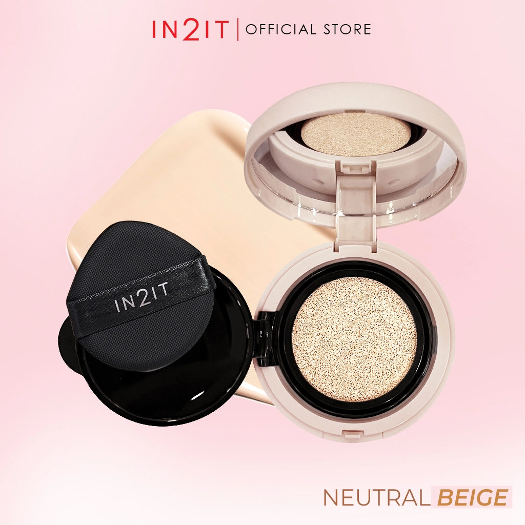IN2IT True Skin Cushion SPF50+ PA++++ - 10g | ان تو ات كريم أساس كوشن خفيف الوزن spf50+ - 10 غرام