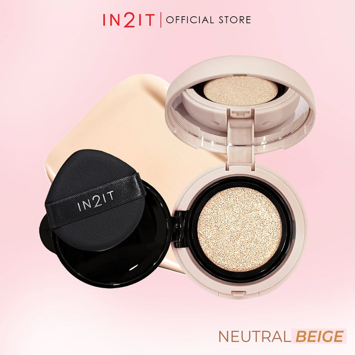 IN2IT True Skin Cushion SPF50+ PA++++ - 10g | ان تو ات كريم أساس كوشن خفيف الوزن spf50+ - 10 غرام