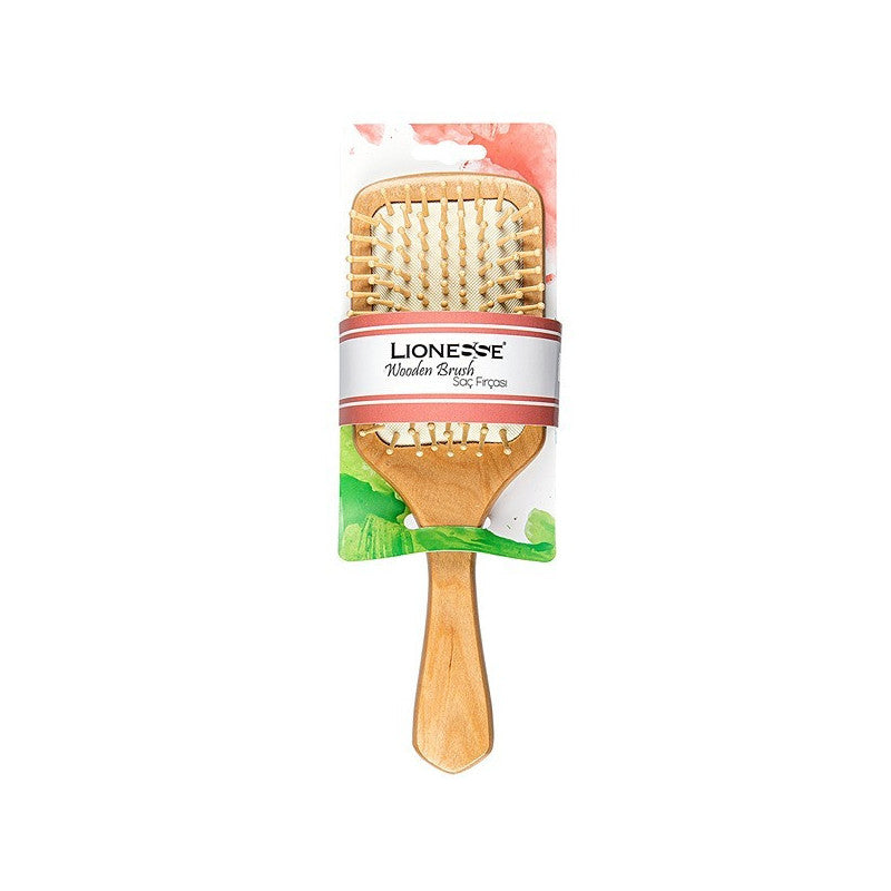 Lionesse Wooden Hair Brush | لايونس فرشاة خشبية للشعر