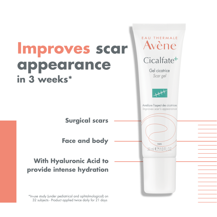 Avene Cicalfate + Scar Gel - 30ml | افين جل للندبات - 30 مل