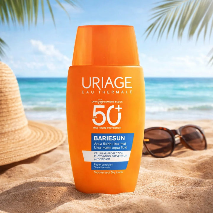 Uriage Bariesun Aqua Fluide Ultra Mat SPF 50 - 50ml | يورياج  واقي شمسي  فائق المات SPF 50 - 50 مل
