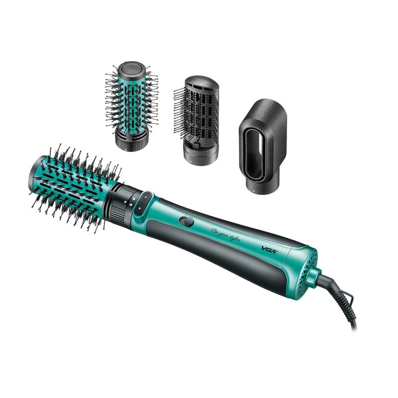 VGR Drying And Curling Rotate Left Of Right Max Powder 1200W Green | في جي ار جهاز تصفيف شعر 4 في 1 #1