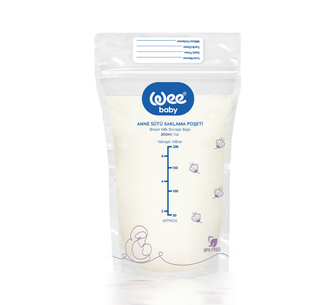 Wee Baby Breast Milk Storage Bags 20 Pcs - 200ml | وي كيس تخزين حليب الأم - 200مل