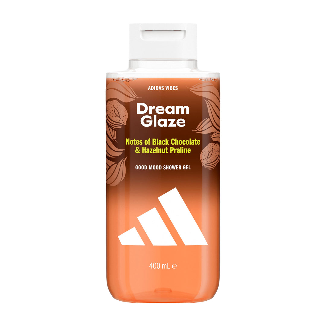 Adidas Vibes Dream Glaze Good Mood Shower Gel - 400ml | أديداس جل استحمام دريم غلاز بنكهة الشوكولاتة السوداء والبندق - 400مل #1
