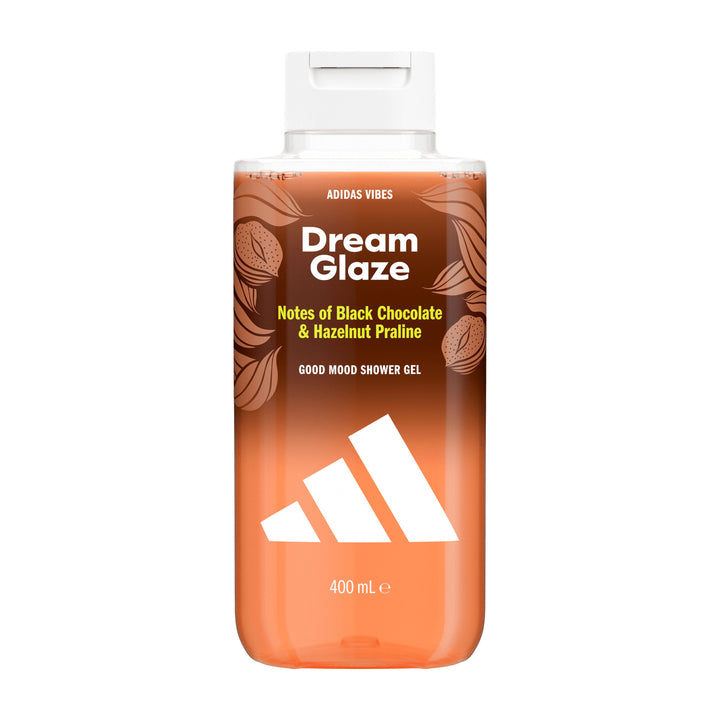 Adidas Vibes Dream Glaze Good Mood Shower Gel - 400ml | أديداس جل استحمام دريم غلاز بنكهة الشوكولاتة السوداء والبندق - 400مل #1