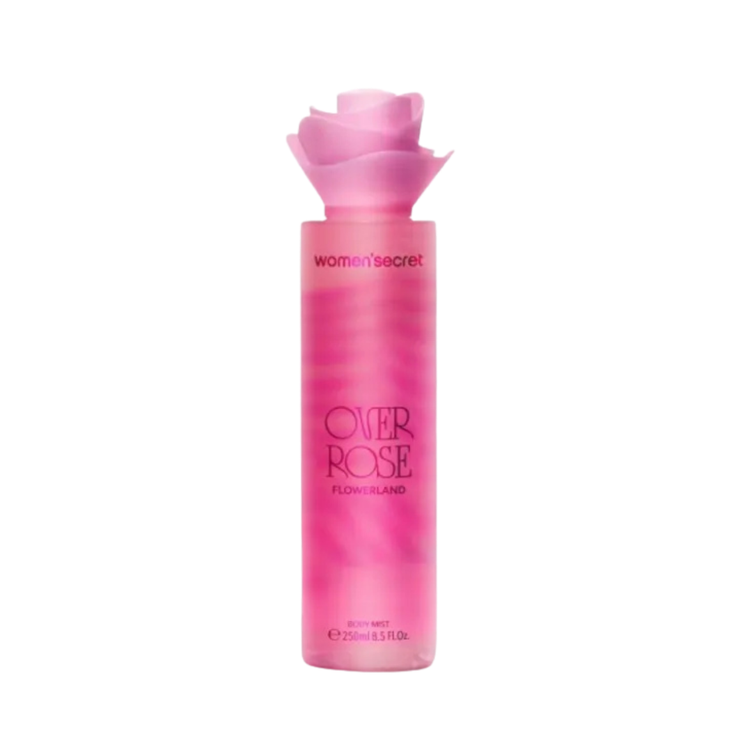 women secret beauty Body Mist  Flowerland Over Rose  - 250ml | وومن سيكرن ميست للجسم فلاور لاند - 250مل