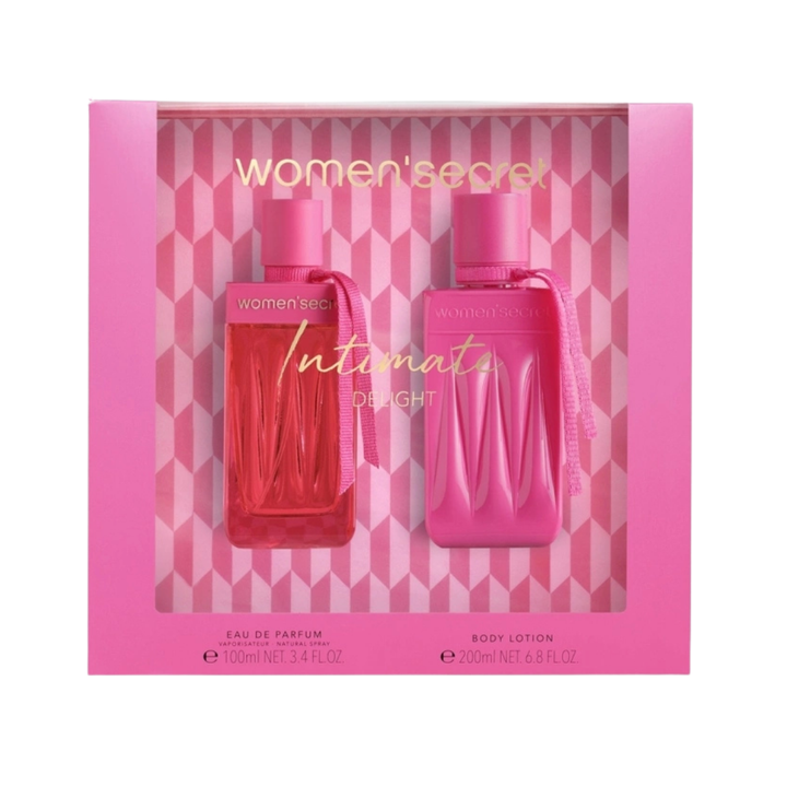women secret beauty INTIMATE DELIGHT EDP100ML + BL200ML |  وومن سيكريت سيت عطر انتيمت ديلايت للنساء
